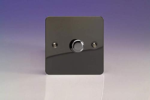 Varilight 1-Gang 2-Way V-Pro Push On/Off Rotary LED Dimmer 1 x 0-120W Iridium