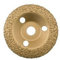 Disque abrasif bombé carbure de tungstène grain moyen Abradisc Ø 125 mm 0928