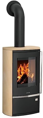 Justus Kaminofen Reno R schwarz Sandstein