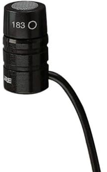 Shure WL183 Lavalier Condenser Microphone,Black
