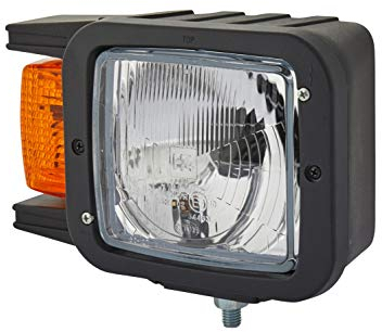 HELLA Halogène Projecteur principal - 24V / 12V - Chiffre de référence: 10 - ECE - jaune - Fiche: Fiche plate - droite - 1EA 007 108-021