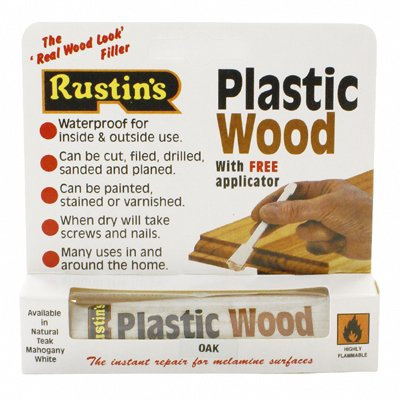 Rustins Plastic Wood 30g Oak