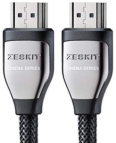 Zeskit HDMI Kabel 1m (4K 60Hz HDR UHD 4:4:4),HDCP 2.2,HDMI 2.0 Hochgeschwindigkeits 18Gbps,3D ARC Ethernet 2160p 1080p,für Samsung Xbox PlayStation PS3 PS4 Switch nVidia Apple TV Fire TV Netflix