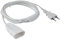 Meister Euro-Verlängerung - 3 m Kabel - weiß - Kunststoffleitung - IP20 Innenbereich - Ideal für Lampen & Lichterketten / Verlängerungskabel / Euro-Stecker / Euro-Kupplung / 7431310