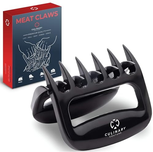 Culinary Couture Fleischgabel & Pulled Pork Kralle für Fleisch, BBQ & Salat, 2 Stück – Grill Gabel aus Hitzebeständigen Nylon Kunststoff