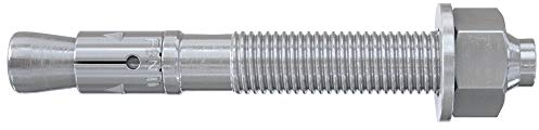 Fischer 3016534 Tasselli Fbn II Acciaio, per Calcestruzzo e Pietra Compatta, Set di 50 Pz, Grey, 10/30 Gvz