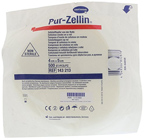 PUR Zellin 4x5cm Unsteril Rolle zu 500 St.CPC