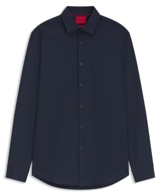 HUGO Men's C-jenno Casual Shirt, Blue (Navy 413), 16 (Manufacturer Size: 42)