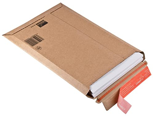 Versandtasche, Selbstklebung, ohne Fenster, A4+, 250mm breit, 80g, braun