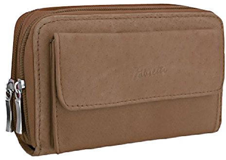 EyeCatchBags - Fabretti Womens Leather Purse Tan