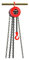 CLARKE MANUAL CHAIN HOIST BLOCK with SWIVEL HOOK 1000 Kilograms