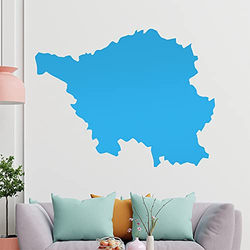 KIWISTAR Bundesland Saarland - Saarbrücken Wandtattoo in 6 Größen - Wandaufkleber Wall Sticker - Dekoration, Küche, Wohnzimmer, Schlafzimmer, Badezimmer