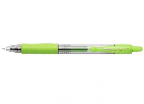 PILOT 26828 G2 7 Fun Stylo-bille écriture moyenne encre gel rétractable corps translucide grip caoutchouc 0,4 mm Citron Vert