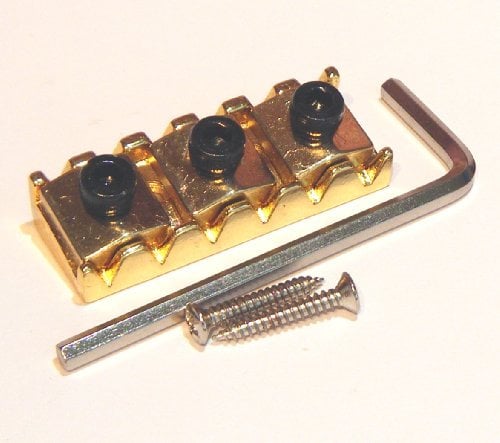 43mm Floyd Rose Locking Nut in gold including screws and wrench