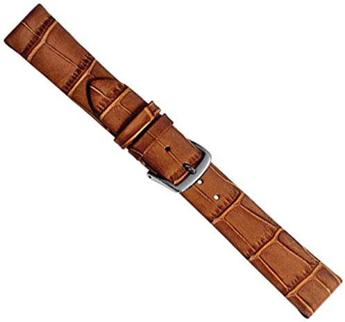 Herzog Louisiana Clip Uhrenarmband Kalbsleder braun 20463S, Stegbreite:16mm