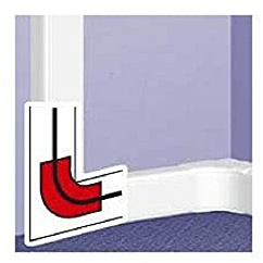 Legrand 010782 DLP Monobloc Accessoire pour Angle Plat de Cheminement de Câbles pour Câblage VDI pour Goulotte
