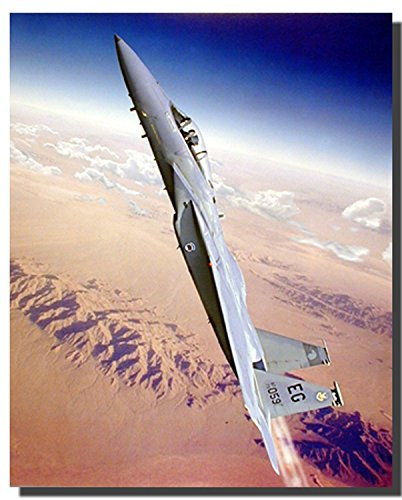 Militärischer Kunstdruck McDonnell Douglas F-15 Eagle Fighter Jet Flugzeug Luftfahrt Kunstdruck, 40 x 50 cm