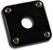 PRJP-010 Jack Plate BK Plastic Black - Gitarren Ersatzteil