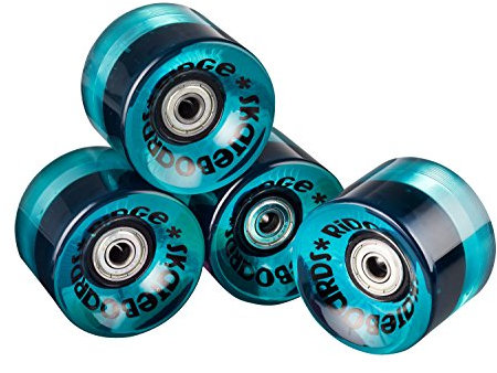 Ridge Skateboard Rollen Cruiser, klar blau, 59 mm, r-logo-cw