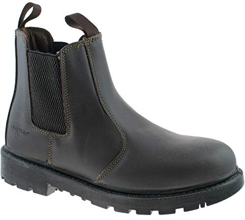 Grafters Mens Grinder Safety Twin Gusset Leather Dealer Boots