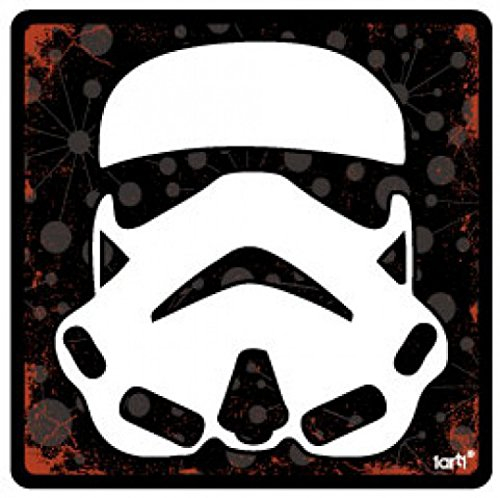 1art1 Emoticons Stormtrooper Helm Poster-Sticker Tattoo Aufkleber 9x9 cm