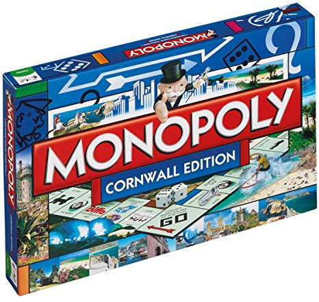 Winning Moves Cornwall Monopoly Board Game, One Size, Blue