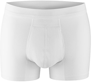 PROTECHDRY Inkontinenzshorts für Herren aus Baumwolle, waschbar und wiederverwendbar - Absorptionsbereich vorne (Weiß, L (92-98 cm taille))