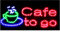 LED Schild Leuchtschild GEÖFFNETOPEN und viel mehr Reklame LEUCHTREKLAME Werbung versch.stylen (cafe to go)
