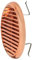 La Ventilazione TUR160RAN TUR160RAN-Y Griglia Plastica con Molle, Marrone, 175 mm, Effetto ramato, ø175 mm