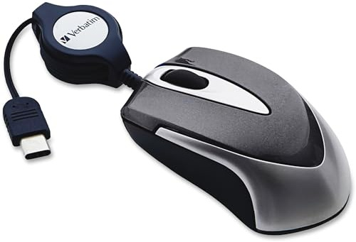 Verbatim Mini mouse ottico da viaggio USB-C, nero
