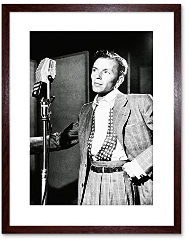 Wee Blue Coo VINTAGE PHOTO SINGER FRANK SINATRA NEW YORK FRAMED ART PRINT POSTER F97X12437
