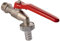 Sanitop-Wingenroth Kugelauslaufventil 1/2 Wasserhahn Garten Hebelgriff um 90 Degree drehbar Mit Schlauchverschraubung Kaltwasserhahn Messing-vernickelt Nickel 14160 4 1/2 Zoll