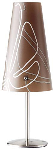 Brilliant Isi Tischleuchte, 1x E14 max. 40 W, Metall/Kunststoff, dunkelbraun 02747/23