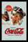 empireposter Coca Cola Coke Time - Bedruckter Spiegel mit Kunststoff Rahmen in Holzoptik, Kult-Spiegel - Grösse 20x30 cm