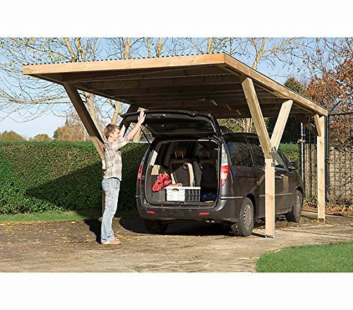 weka Y-Einzelcarport, mit PVC-Dachplatten