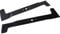 SECURA Jeu de lames (éjection) compatible avec John Deere LR175 Tracteur de pelouse