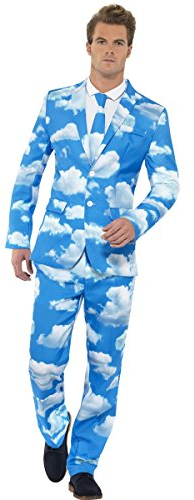 Smiffys Sky High SuitL - Size 42 in-44 inBlue