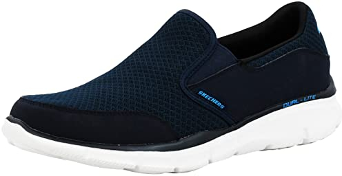 Skechers Herren Ultra Flex-salutations-51361 Low Top, Blau Navy, 43 EU