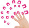 G2PLUS Nail Polish Stencil 26 PCS in 10 Sizes Nail Painting Guide Mess Saver Nail Art Basic Tool Accessories Manicure Nail Art Polish Protection Tip Protectors Reusable