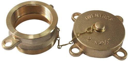 Oventrop 2010153 Bouchon de fermeture verrouillable, 2 x 2 1/2, Plat dichtend