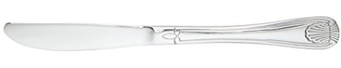 Winco 12-Piece Toulouse Dinner Knife Set, 18-0 Extra Heavy Weight Stainless Steel,Silver