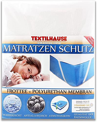 TEXTILHAUSE - Wasserdicht Matratzenschoner 120 x 200 cm | Inkontinenzauflage Unterlage 120x200 | Matratzenbezug 120x200cm Matratzenauflage 120 x 200cm