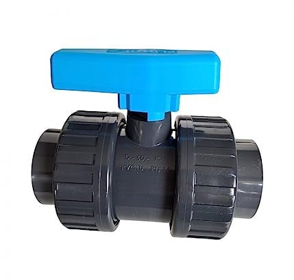 PISCINEO Vanne PVC Pression à Coller diam. 50