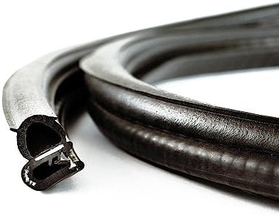 EUTRAS [5 m] Türdichtung KSD2055 Dichtungsprofil 1,5-3,5 mm – hält ohne Kleber – Gummidichtung für Autotür, Kofferraum und Heckklappe – deutsche Industriequalität Made in EU