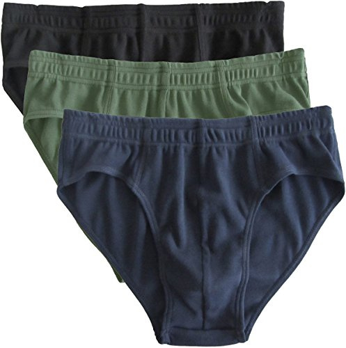 HERMKO 3300 3er Pack Herren Slip aus 100% Bio-Baumwolle, Größe:D 9 = EU 3XL, Farbe:Mix s/m/o