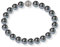 Schmuckwilli Collier de perle shell Tahiti/Mers collier de Mallorca Perles coquillage nacré les femme fermoir aimant noitre 50cm dmk6014-50 (20mm)