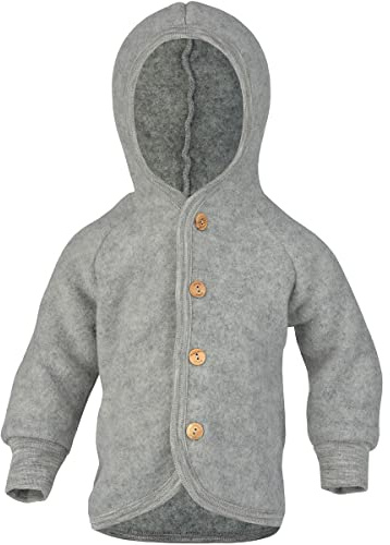 Engel Baby Jacke mit Kapuze Wollfleece