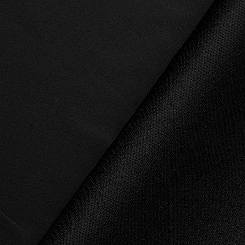 Kenbell - leichter Softshell Stoff aus 2 Lagen - winddicht & atmungsaktiv - Meterware (schwarz)