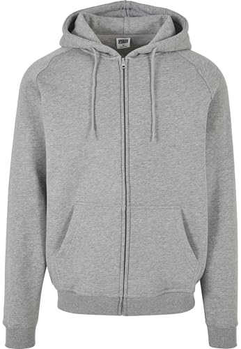 Urban Classics Men's TB014C-Zip Hoody Zip Hoody, grey, L