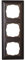 Kopp Abdeckrahmen 3-fach Milano wenge